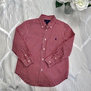 ✨Ralph Lauren Boys plaid cotton button down shirt